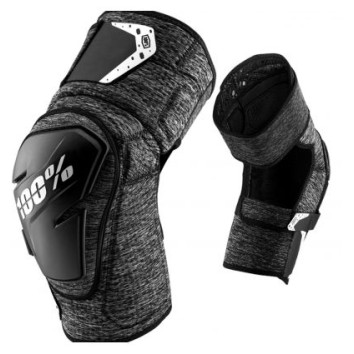 100% FORTIS Knee Guard Grey Heather/Black