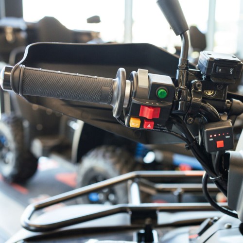 SHARK LOCK-ON HEATED GRIPS WITH ALUMINUM CLAMPS